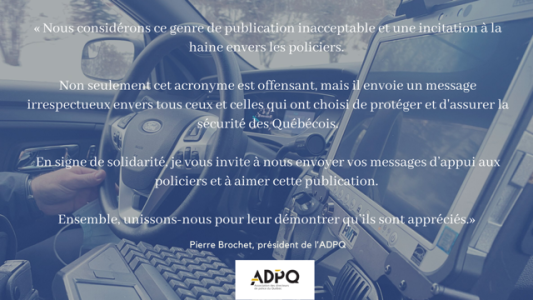 ADPQ : Association des directeurs de police du Québec