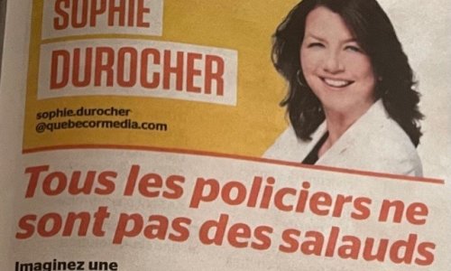 Sophie Durocher réagit aux publications anti-policiers.